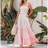 image:imageRVivimos Womens Summer Cotton Adjustable Straps Stripe Casual Flowy A Line Maxi Pockets DressPinkstripe