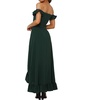 image:imageRVivimos Womens Summer Cotton Off Shoulder Ruffled Ruched Flowy Maxi Dress with SplitDarkgreen