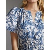 image:imageRVivimos Womens Summer Cotton V Neck Short Sleeve Boho Floral Print Elastic Smocked Waist ALine Midi Dress with PocketsLightbluefloral