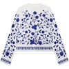 image:imageRVivimos Womens Summer Fall Cotton Long Sleeves Button Down Floral Embroidery Casual VNeck Coat JacketWhite