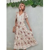 image:imageRVivimos Womens Summer Floral Print Cotton Short Sleeve Flowy DressWhite