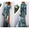 image:imageRVivimos Womens Summer Long Sleeve Cardigan Sexy Maxi DressesMulticolorblue