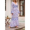 image:imageRVivimos Womens Summer Long Sleeve Cardigan Sexy Maxi DressesPurple