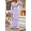 image:imageRVivimos Womens Summer Long Sleeve Cardigan Sexy Maxi DressesPurple