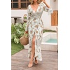 image:imageRVivimos Womens Summer Long Sleeve Cardigan Sexy Maxi DressesWhite