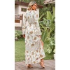 image:imageRVivimos Womens Summer Long Sleeve Cardigan Sexy Maxi DressesWhite