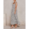 image:imageRVivimos Womens Summer Straps Cotton Irregular Polka Dot Ruffles Midi DressWhite