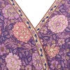 image:imageRVivimos Womens Summer V Neck Maxi Dress Boho Floral Print Short Sleeve Elastic Waist Ruffle Patchwork ALine Beach DressDark Purple