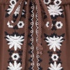 image:imageRVivimos Womens V Neck Bell Sleeve Vintage Floral Embroidered High Low Long DressesRed Brown