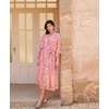 image:imageRVivimos Womens Vintage Floral Print Beach Boho Cardigan Kimono Maxi Swimwear Cover up Dress WrapLightpink