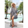 image:imageRVivimos Womens Vintage Floral Print Beach Boho Cardigan Kimono Maxi Swimwear Cover up Dress WrapNavyblue