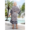 image:imageRVivimos Womens Vintage Floral Print Beach Boho Cardigan Kimono Maxi Swimwear Cover up Dress WrapNavyblue