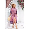 image:imageRVivimos Womens Vintage Floral Print Beach Boho Cardigan Kimono Maxi Swimwear Cover up Dress WrapPink2
