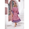image:imageRVivimos Womens Vintage Floral Print Beach Boho Cardigan Kimono Maxi Swimwear Cover up Dress WrapPink2