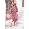 image:imageRVivimos Womens Vintage Floral Print Beach Boho Cardigan Kimono Maxi Swimwear Cover up Dress WrapPink2