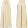 image:imageRVivimos Womens Wide Leg Lounge Pants Elastic High Waisted Drawstring Tie Casual Flowy Palazzo Pants Trousers with PocketsBeige