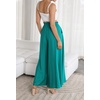 image:imageRVivimos Womens Wide Leg Lounge Pants Elastic High Waisted Drawstring Tie Casual Flowy Palazzo Pants Trousers with PocketsGreen