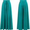 image:imageRVivimos Womens Wide Leg Lounge Pants Elastic High Waisted Drawstring Tie Casual Flowy Palazzo Pants Trousers with PocketsGreen