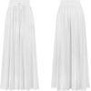 image:imageRVivimos Womens Wide Leg Lounge Pants Elastic High Waisted Drawstring Tie Casual Flowy Palazzo Pants Trousers with PocketsWhite