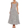 image:imageRVivimos Womens Summer Straps Cotton Irregular Polka Dot Ruffles Midi DressWhite