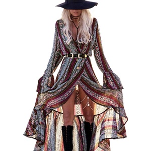 image:imageRVivimos Womens Summer Long Sleeve Cardigan Sexy Maxi DressesMagentaNavyblue