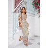 image:imageRVivimos One Piece Jumpsuits for Women Summer Boho Floral Print Short Sleeve V Neck Drawstring Waist Wide Leg Long RompersBeige