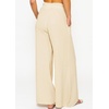 image:imageRVivimos Womens Cotton Palazzo Pants Casual Elastic High Waisted Loose Flowy Wide Leg Long Trousers Pants with PocketsBeige