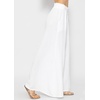 image:imageRVivimos Womens Cotton Palazzo Pants Casual Elastic High Waisted Loose Flowy Wide Leg Long Trousers Pants with PocketsWhite