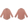 image:imageRVivimos Womens Fall Cotton Long Sleeve Oversized Loose Casual Button Down Shirts Blouses with PocketBrickred