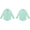 image:imageRVivimos Womens Fall Cotton Long Sleeve Oversized Loose Casual Button Down Shirts Blouses with PocketLightgreen