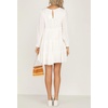 image:imageRVivimos Womens Fall Cotton Long Sleeves Ruffled Casual Loose Swing Flowy Tunic Mini DressWhite