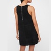 image:imageRVivimos Womens Fall Faux Suede Vintage V Neck Sleeveless Overall Dress with PocketsBlack