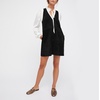 image:imageRVivimos Womens Fall Faux Suede Vintage V Neck Sleeveless Overall Dress with PocketsBlack