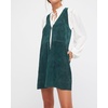 image:imageRVivimos Womens Fall Faux Suede Vintage V Neck Sleeveless Overall Dress with PocketsDarkteal