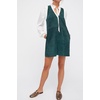 image:imageRVivimos Womens Fall Faux Suede Vintage V Neck Sleeveless Overall Dress with PocketsDarkteal