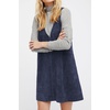image:imageRVivimos Womens Fall Faux Suede Vintage V Neck Sleeveless Overall Dress with PocketsNavyblue