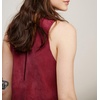 image:imageRVivimos Womens Fall Faux Suede Vintage V Neck Sleeveless Overall Dress with PocketsWine Red