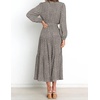 image:imageRVivimos Womens Fall Long Sleeve Casual Dresses Wrap V Neck Tiered Ruffle Flowy Midi Dress with BeltBrown2