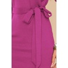 image:imageRVivimos Womens Fall Sweater Dress Casual Long Sleeve Crew Neck Elastic Knit Elegant Mini Dress with BeltFuchsia