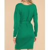 image:imageRVivimos Womens Fall Sweater Dress Casual Long Sleeve Crew Neck Elastic Knit Elegant Mini Dress with BeltGreen