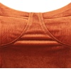 image:imageRVivimos Womens Fall Velvet Long Sleeves Square Neckline Casual Vintage Crop Tops BlouseRustbrown