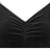 image:imageRVivimos Womens Fall Velvet Party Dress Sleeveless V Neck Empire Waist Elastic Fit and Flare Swing Mini DressBlack