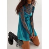 image:imageRVivimos Womens Fall Velvet Party Dress Sleeveless V Neck Empire Waist Elastic Fit and Flare Swing Mini DressDarkteal
