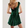 image:imageRVivimos Womens Fall Velvet Party Dress Sleeveless V Neck Empire Waist Elastic Fit and Flare Swing Mini DressGreen