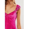 image:imageRVivimos Womens Fall Velvet Party Dress Sleeveless V Neck Empire Waist Elastic Fit and Flare Swing Mini DressHotpink