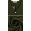 image:imageRVivimos Womens Fall Winter Long Sleeves VNeck Casual Button Down Knit Sweater Midi DressArmygreen
