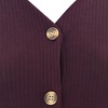 image:imageRVivimos Womens Fall Winter Long Sleeves VNeck Casual Button Down Knit Sweater Midi DressBurgundy