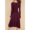 image:imageRVivimos Womens Fall Winter Long Sleeves VNeck Casual Button Down Knit Sweater Midi DressBurgundy