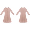 image:imageRVivimos Womens Fall Winter Long Sleeves VNeck Casual Button Down Knit Sweater Midi DressPink