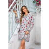 image:imageRVivimos Womens Long Sleeve Boho Tunic Dress V Neck Floral Print Casual Loose Patchwork Hem Mini DressBlue